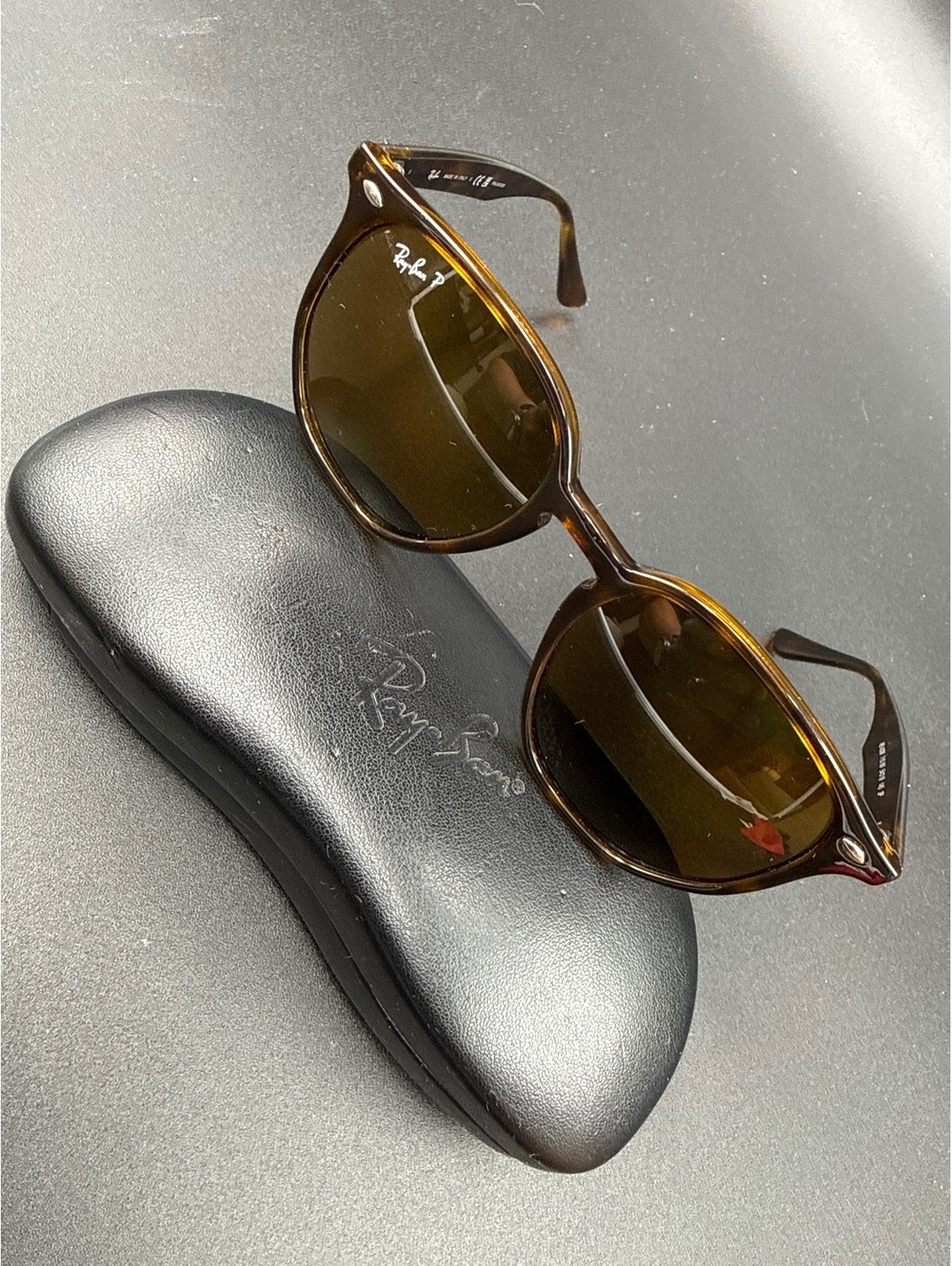 Ray-Ban RB4306 710/83 Polarized Tortoise Sunglasses 54mm